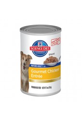 อาหารสุนัขแบบเปียก Hill's Science Diet Mature Adult Gourmet Chicken Entrée ขนาด 13 ออนซ์
