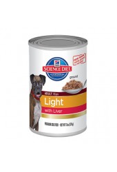 อาหารสุนัขแบบเปียก Hill's Science Diet Adult Light with Liver ขนาด 13 ออนซ์