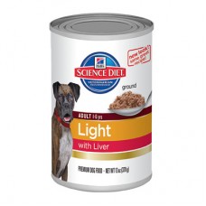 อาหารสุนัขแบบเปียก Hill's Science Diet Adult Light with Liver ขนาด 13 ออนซ์